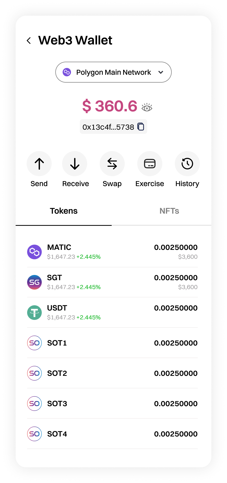 1. Wallet home - Polygon network.png